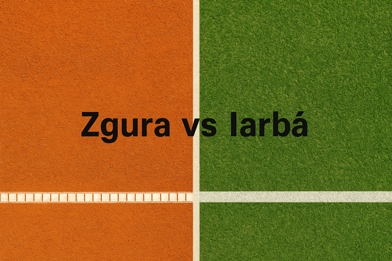 Zgura vs Iarba in Tenis